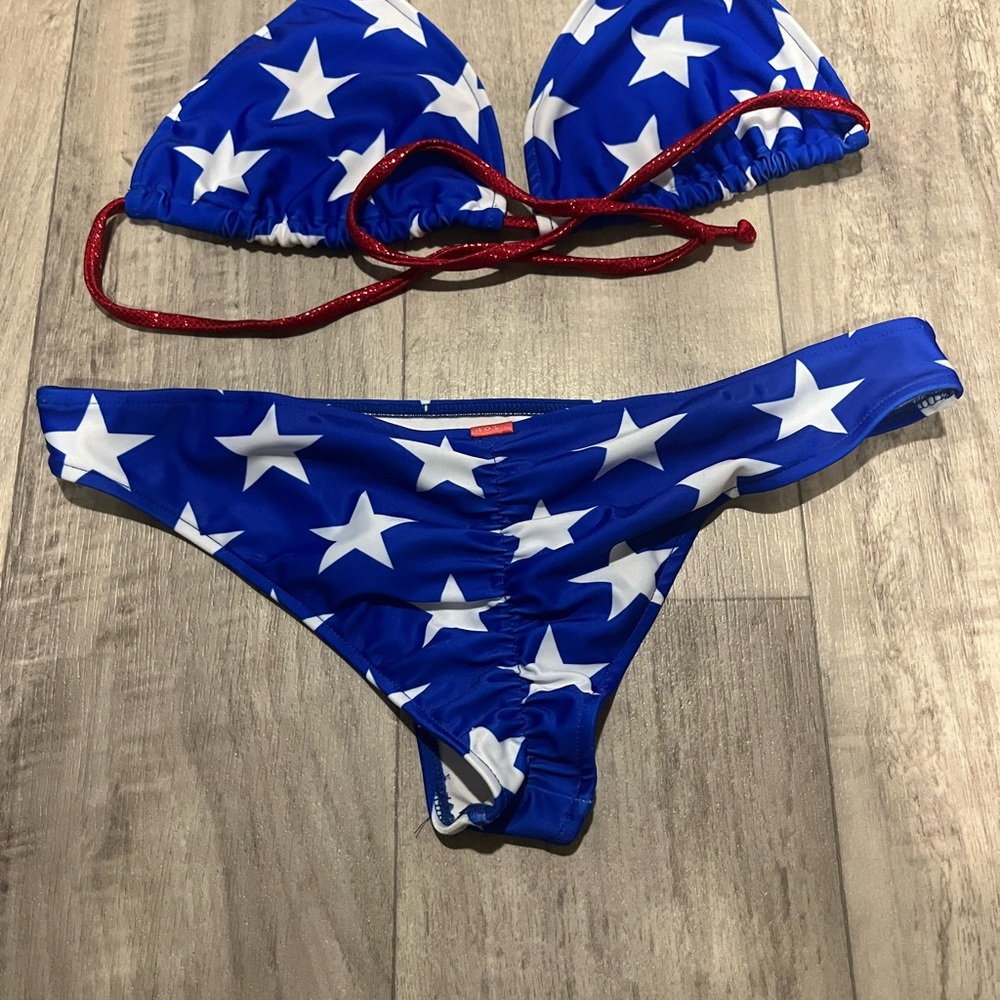 Doll Starry Blue Bikini with Red Accents